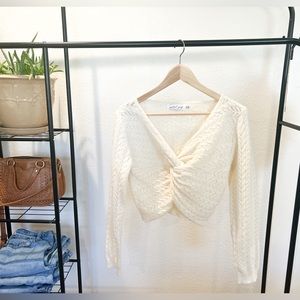 Cream cropped sweater